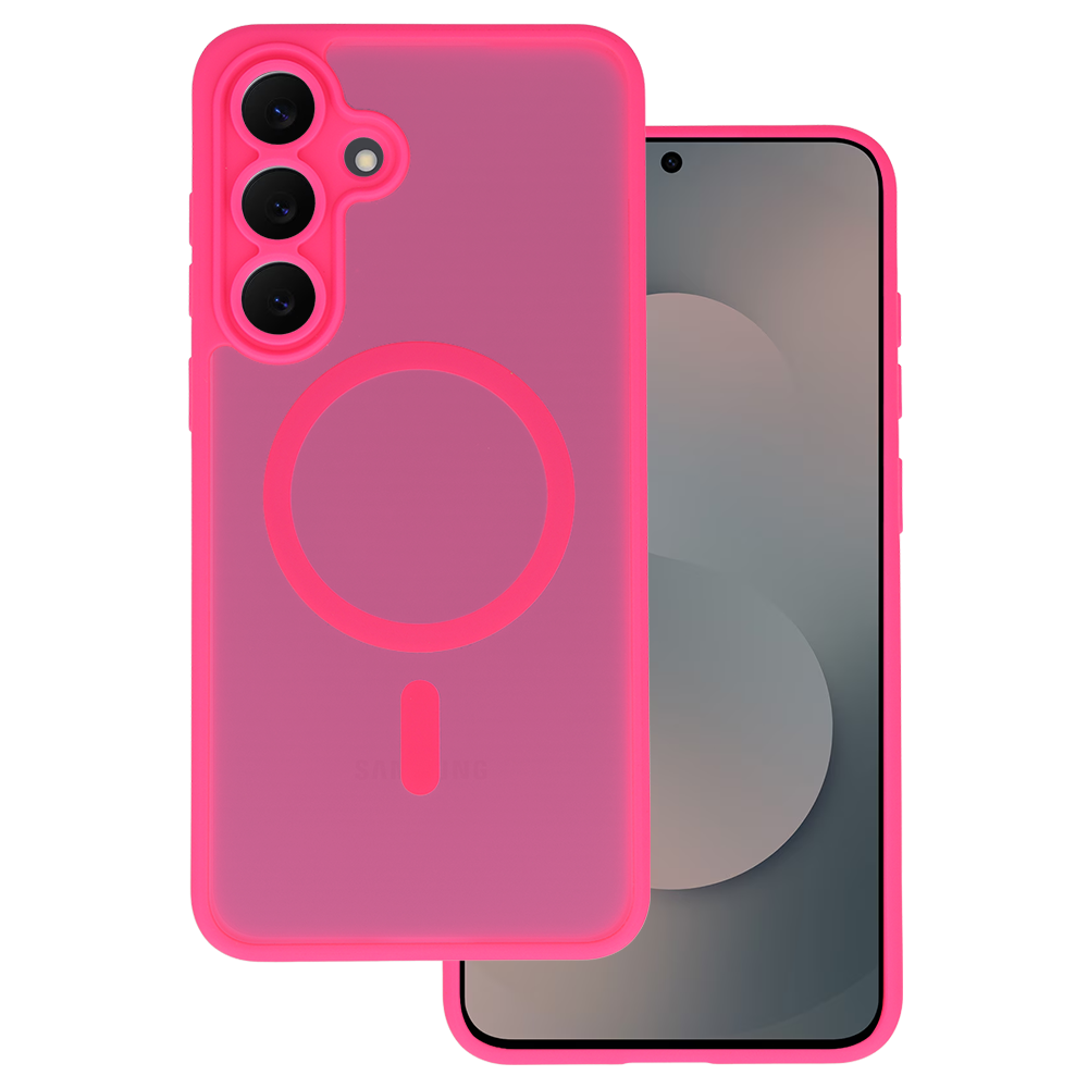Kryt Aura Matte MagSafe pro Samsung Galaxy S25 FE hot , barva růžová