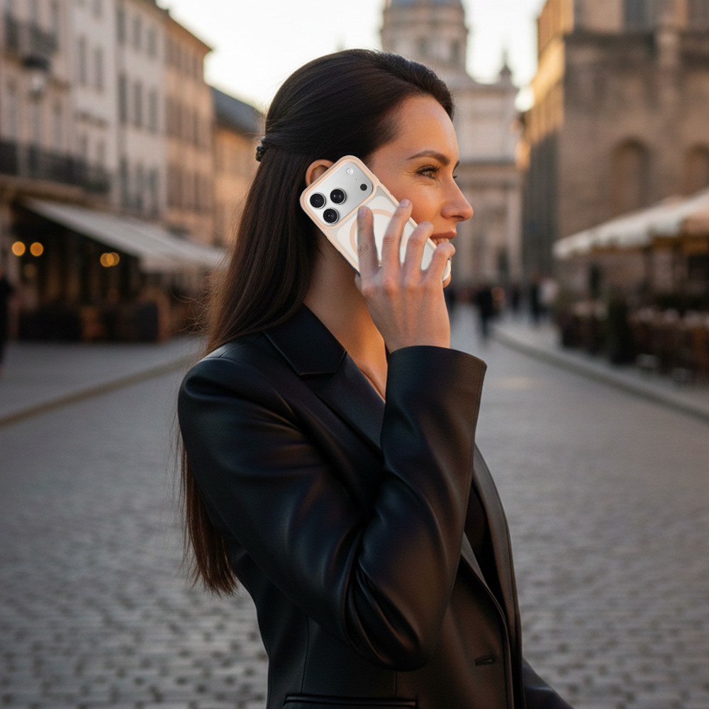 Kryt Aura Matte MagSafe pro Apple iPhone 17 Pro Max gardenia