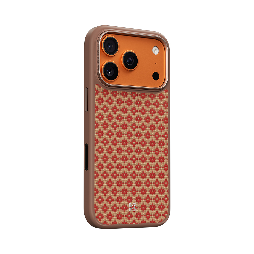 Benks Magnetic Armor Pro Armor Grid Kevlar Case Metal Frame 600D (YB69) for Apple iPhone 17 Pro orange