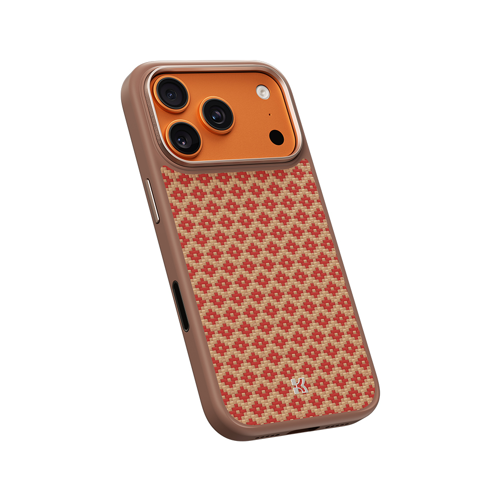 Benks Magnetic Armor Pro Armor Grid Kevlar Case Metal Frame 600D (YB69) for Apple iPhone 17 Pro orange