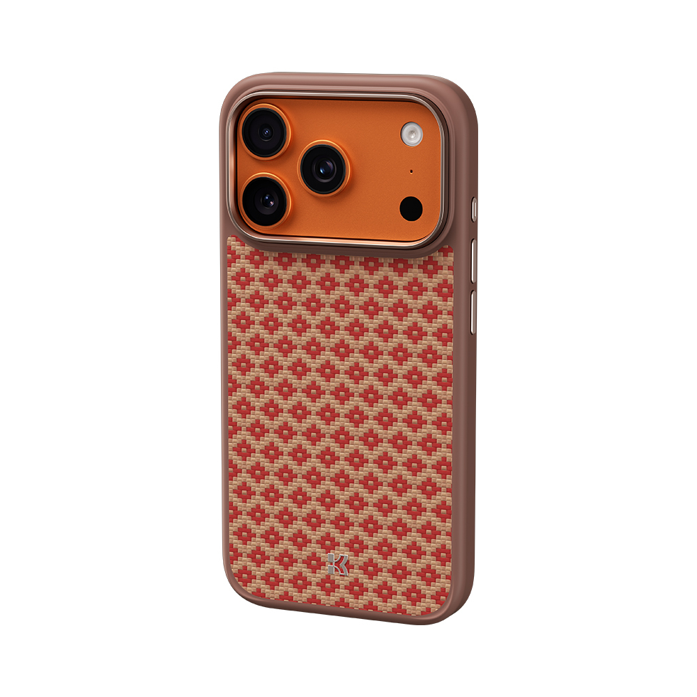 Benks Magnetic Armor Pro Armor Grid Kevlar Case Metal Frame 600D (YB69) for Apple iPhone 17 Pro orange