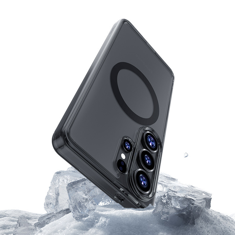 Benks Magnetic Crystal TPU Frame Case (0050) for Samsung Galaxy S26 Ultra , barva černá