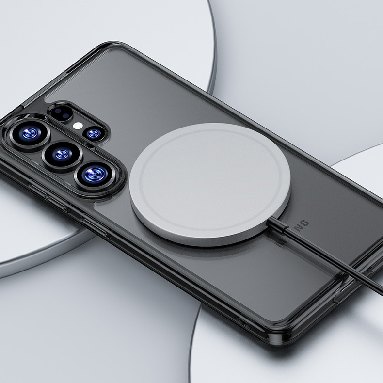 Benks Magnetic Crystal TPU Frame Case (0050) for Samsung Galaxy S26 Ultra , barva černá