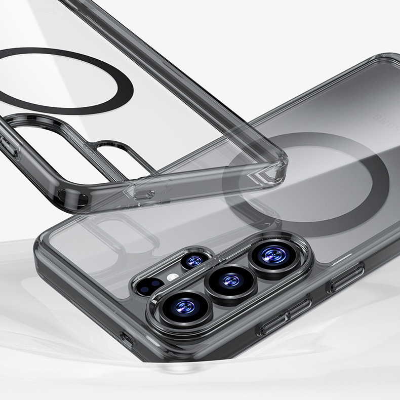 Benks Magnetic Crystal TPU Frame Case (0050) for Samsung Galaxy S26 Ultra , barva černá