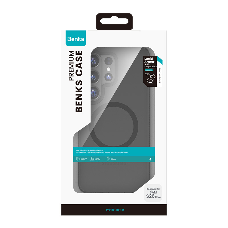 Benks Magnetic Lucid Armor Case (A048) for Samsung Galaxy S26 , barva černá