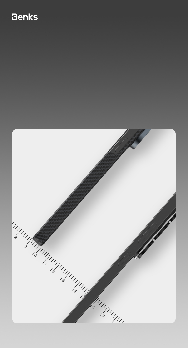 Benks Magnetic Armor Air Kevlar Case Metal Frame 600D (J048) for Samsung Galaxy S26 , barva černá