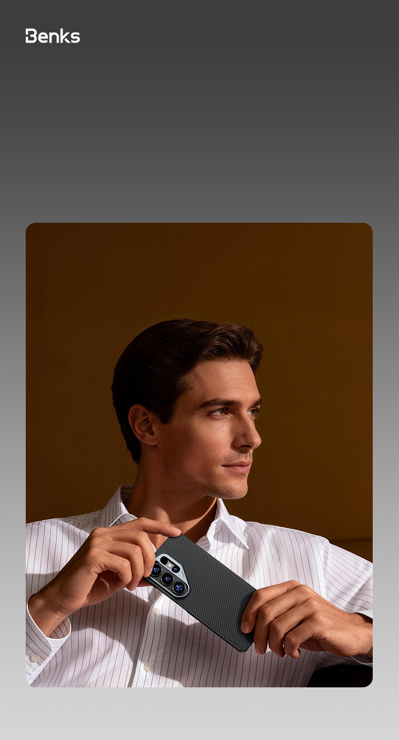 Benks Magnetic Armor Air Kevlar Case Metal Frame 600D (J048) for Samsung Galaxy S26 , barva černá