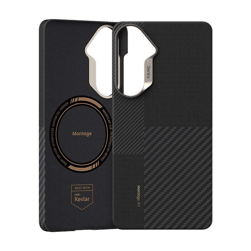 Benks Montage Magnetic Armor Air Kevlar Case Metal Frame 600D+1500D (F049) for Samsung Galaxy S26 Plus , barva černá