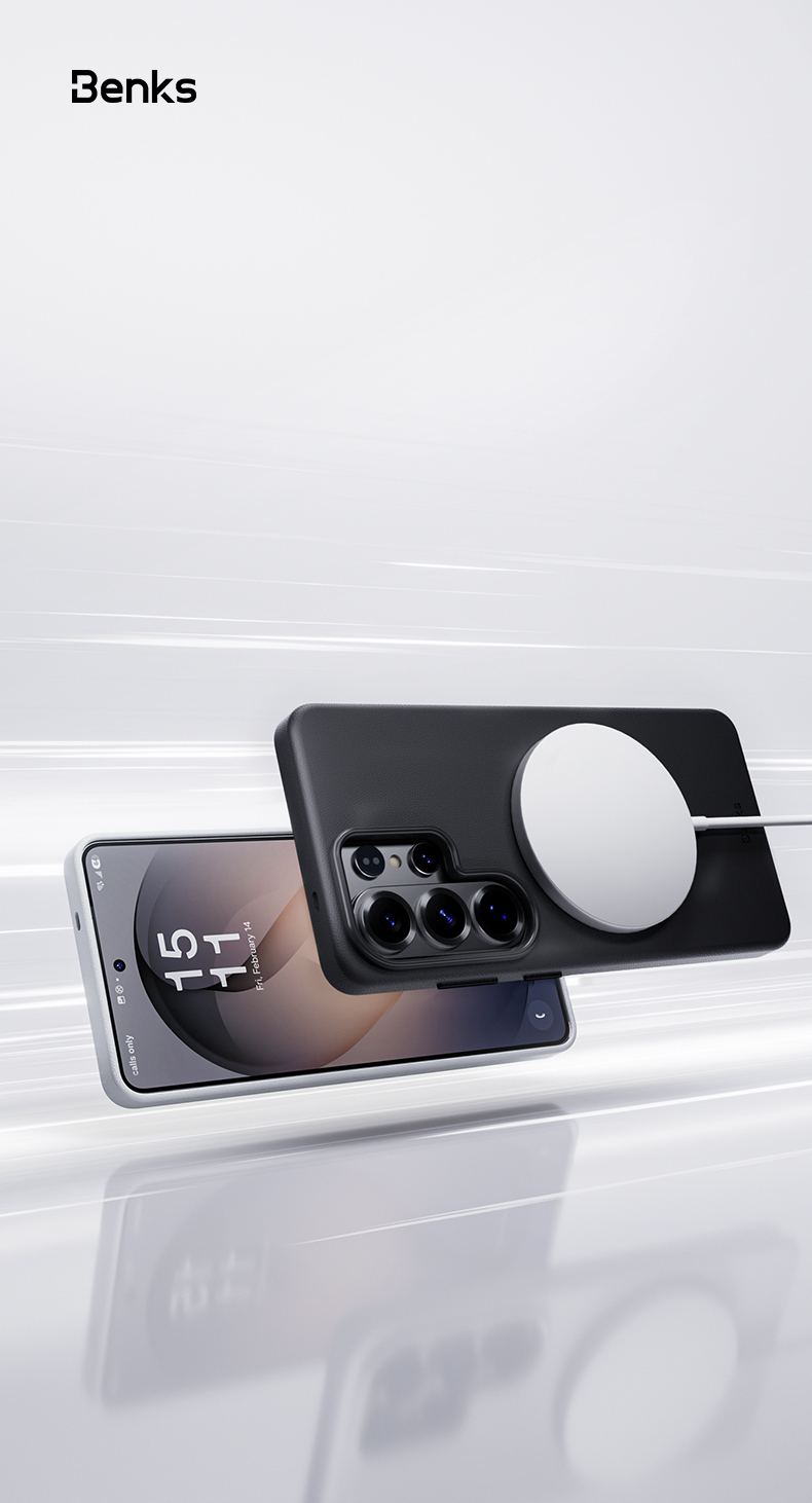 Benks Magnetic Vita Pro Silicone Case (A050) for Samsung Galaxy S26 Ultra , barva šedá