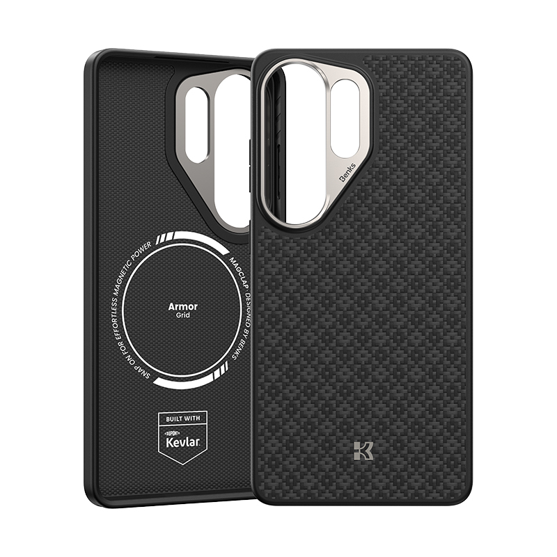 Benks Magnetic Armor Pro Armor Grid Kevlar Case Metal Frame 600D (H050) for Samsung Galaxy S26 Ultra , barva černá