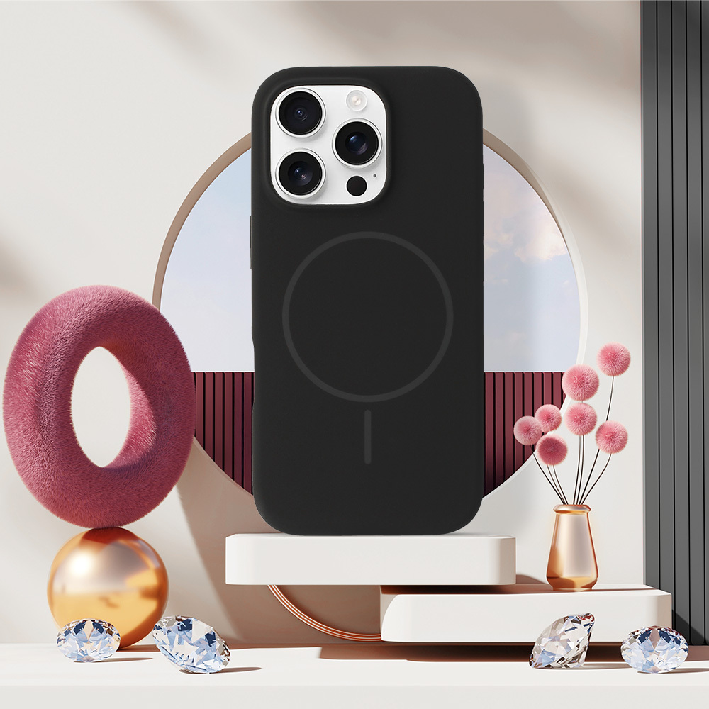 Kryt MagSafe Slim Silicone pro Samsung Galaxy S25 FE , barva černá