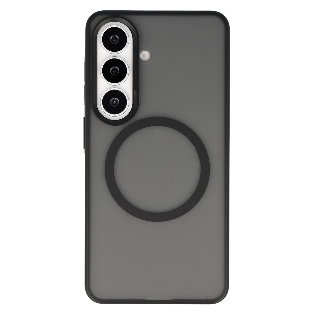 Liavec Soft Case Metal Frame for Samsung Galaxy S26 , barva černá