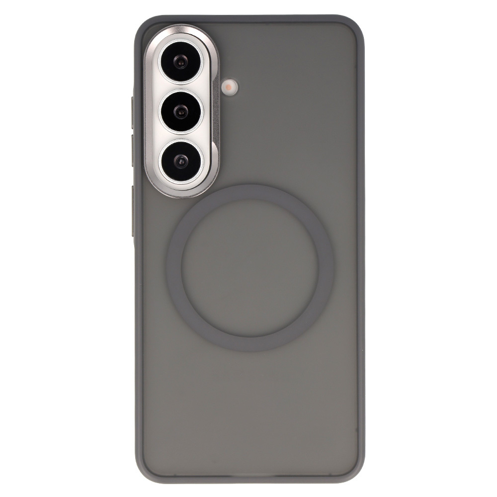 Liavec Soft Case Metal Frame for Samsung Galaxy S26 , barva šedá