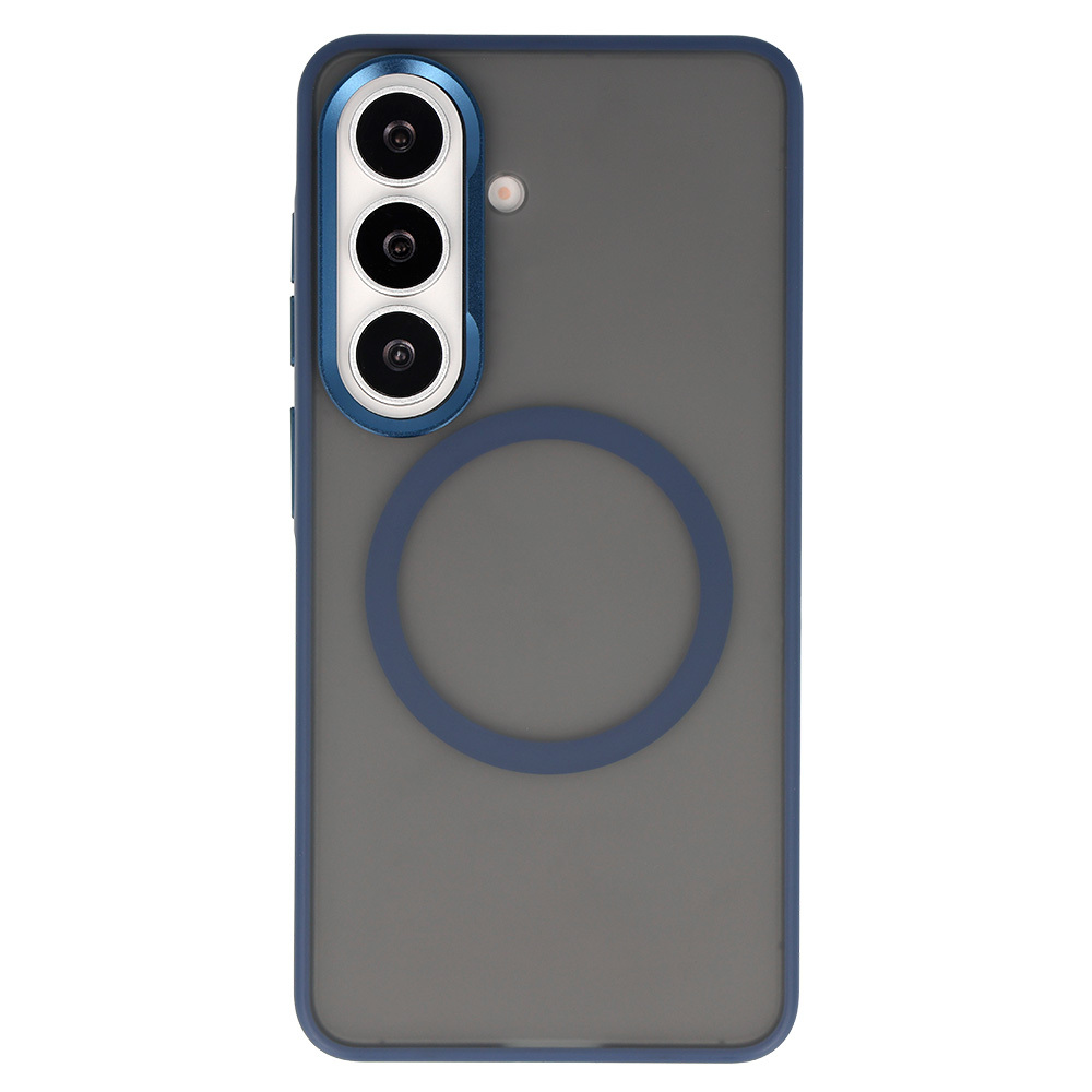 Liavec Soft Case Metal Frame for Samsung Galaxy S26 , barva modrá