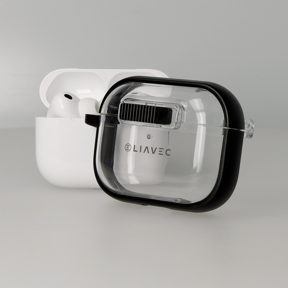 Liavec SlideLock Case for Apple AirPods Pro 3 , barva čirá-, barva černá