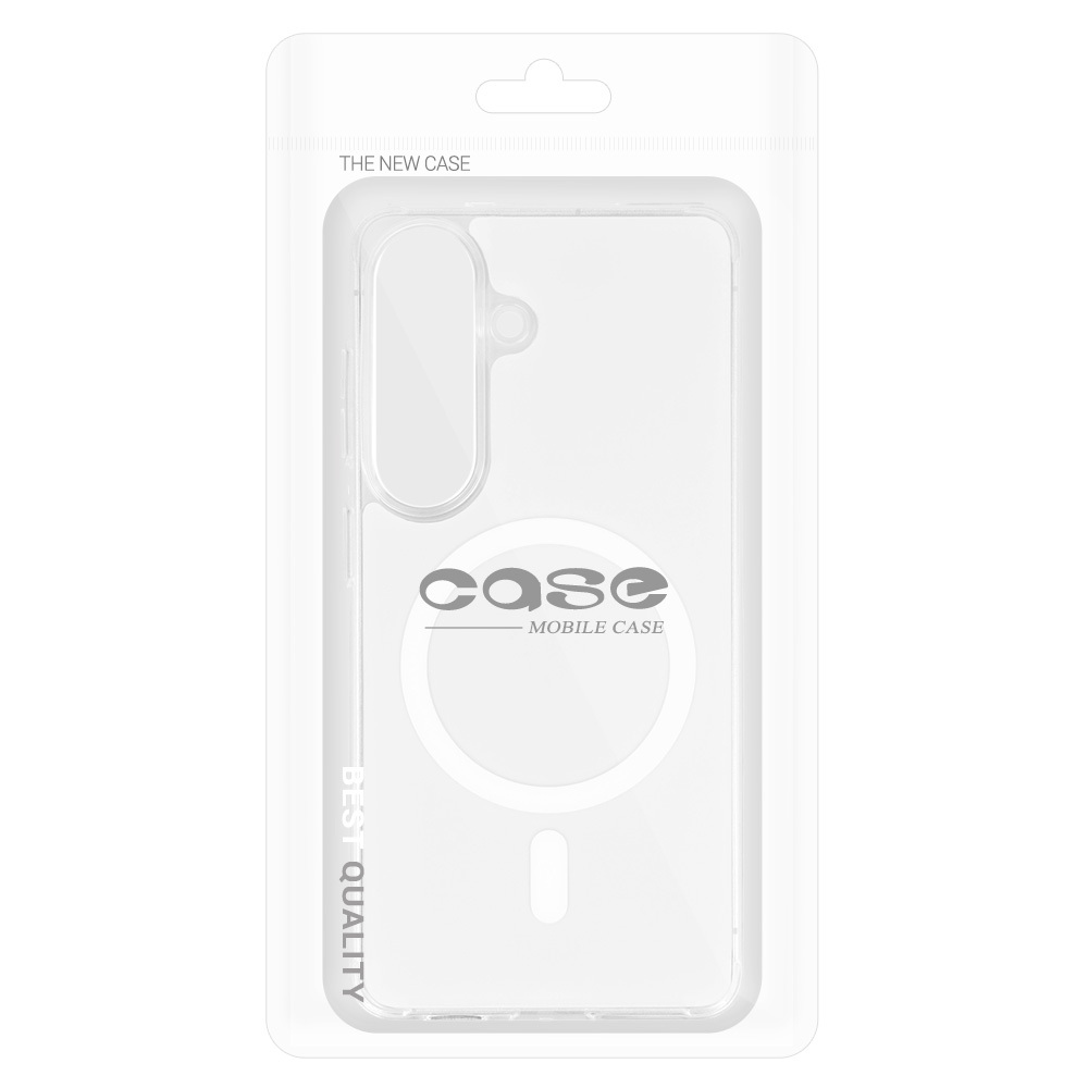 Glossy Magsafe Case for Samsung Galaxy S26 Plus , barva bílá