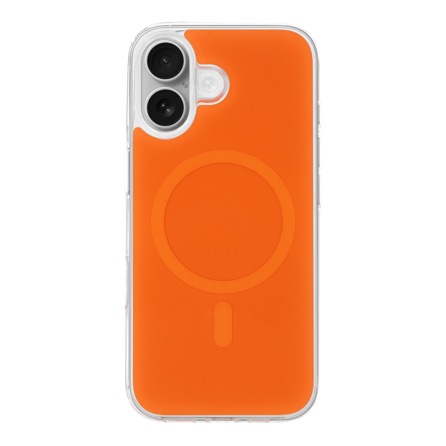 Glossy Magsafe Case for Apple iPhone 16 orange