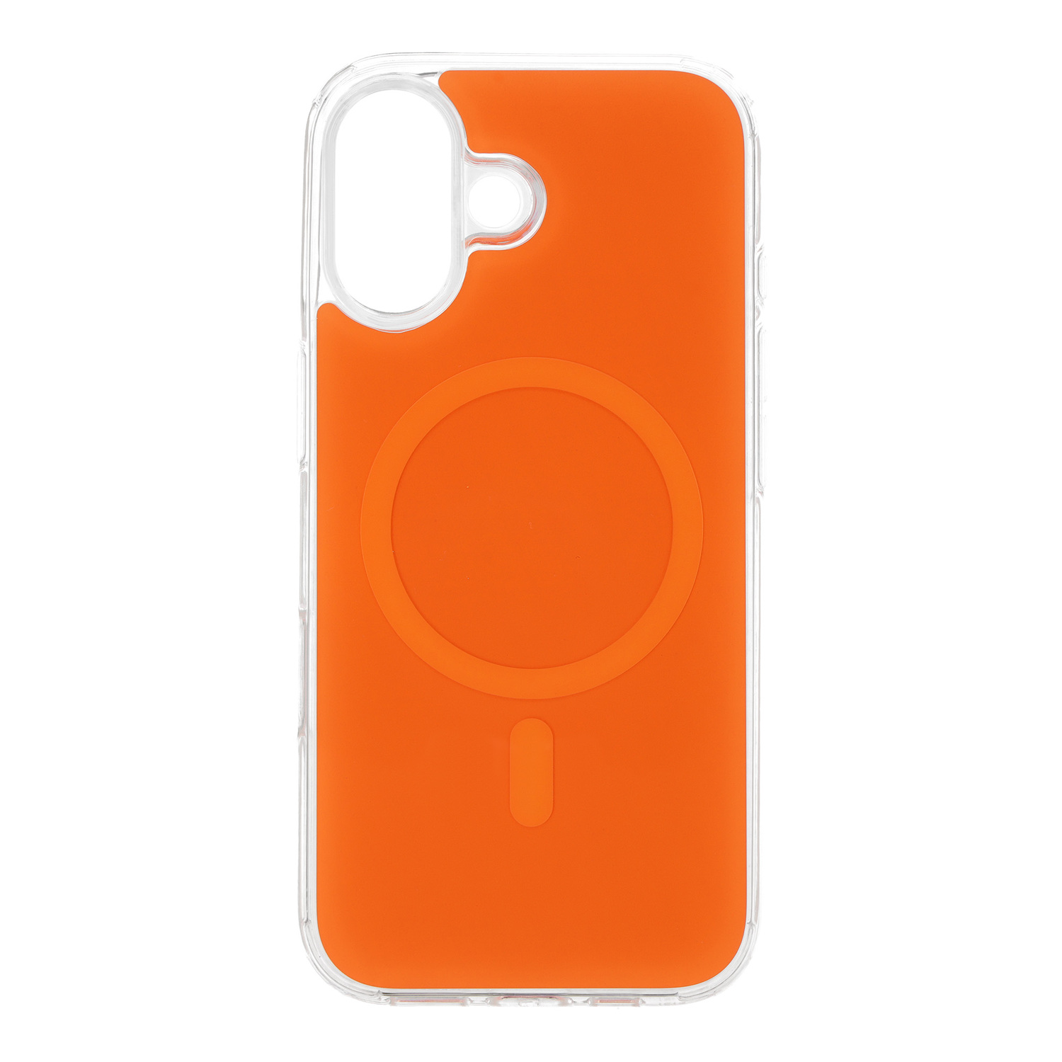 Glossy Magsafe Case for Apple iPhone 16 orange