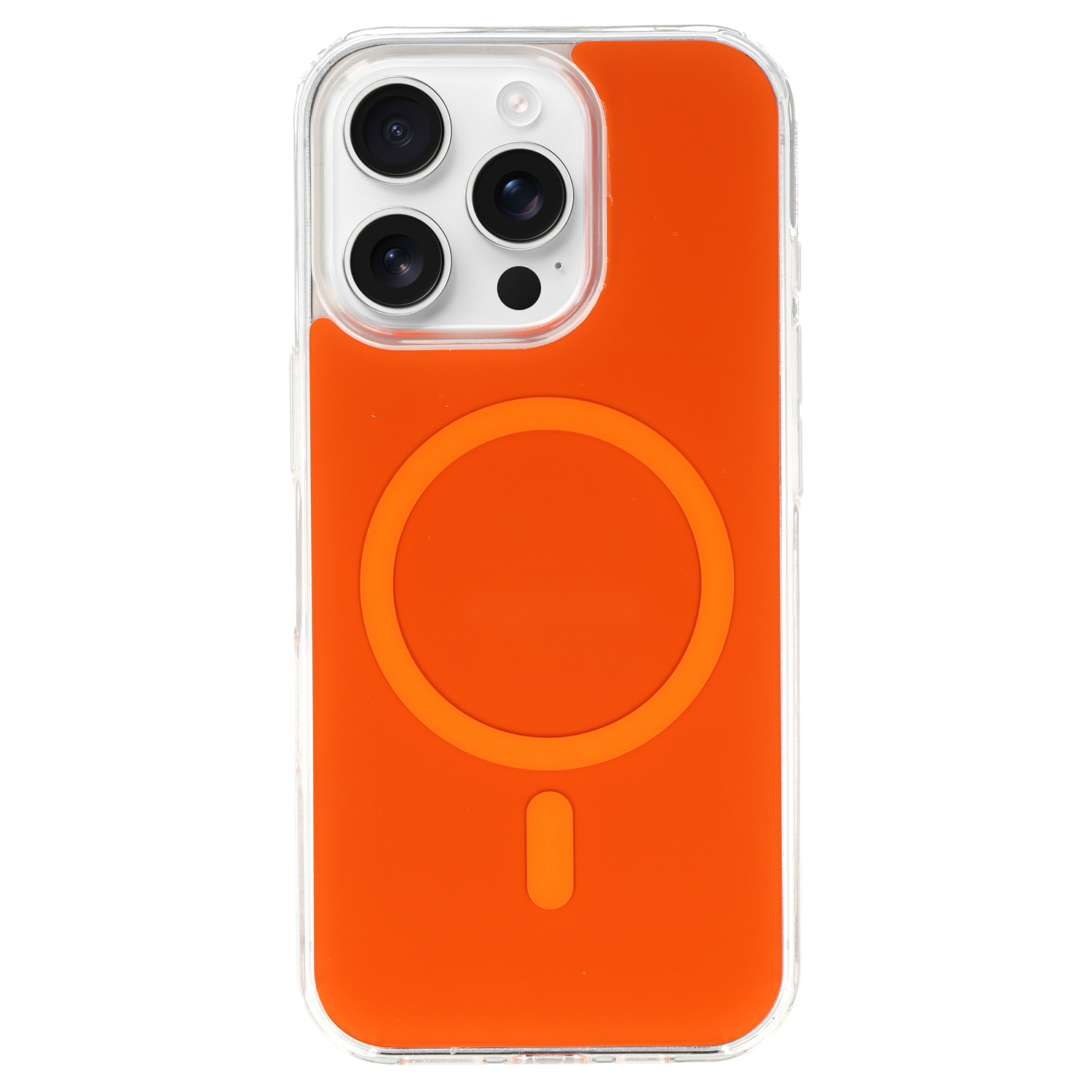 Glossy Magsafe Case for Apple iPhone 15 Pro orange