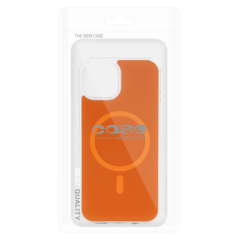 Glossy Magsafe Case for Apple iPhone 13/14 orange