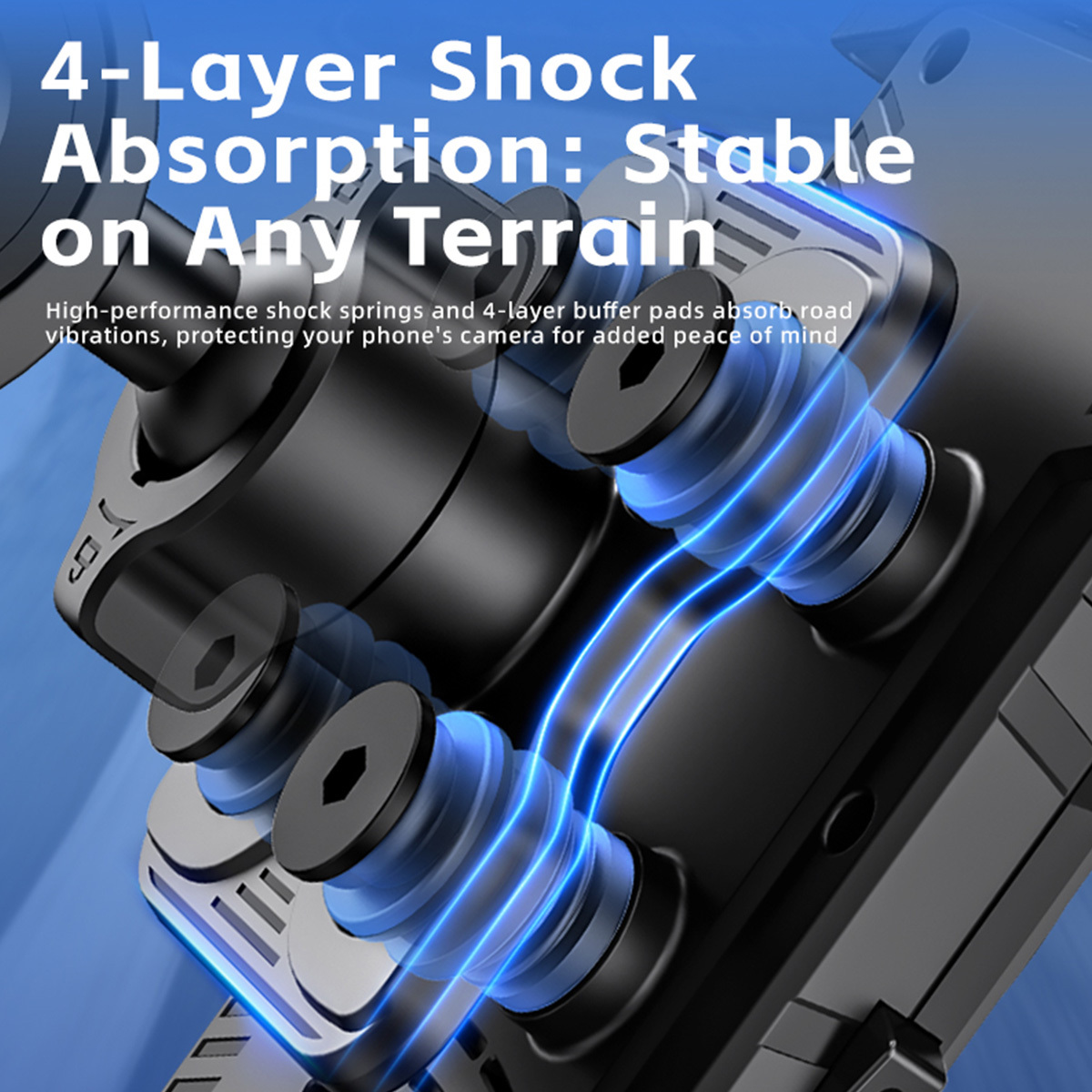 Držák na kolo Blavec  BV-04 Velo  with active shock absorbtion (BV04-SAHB) , barva černá