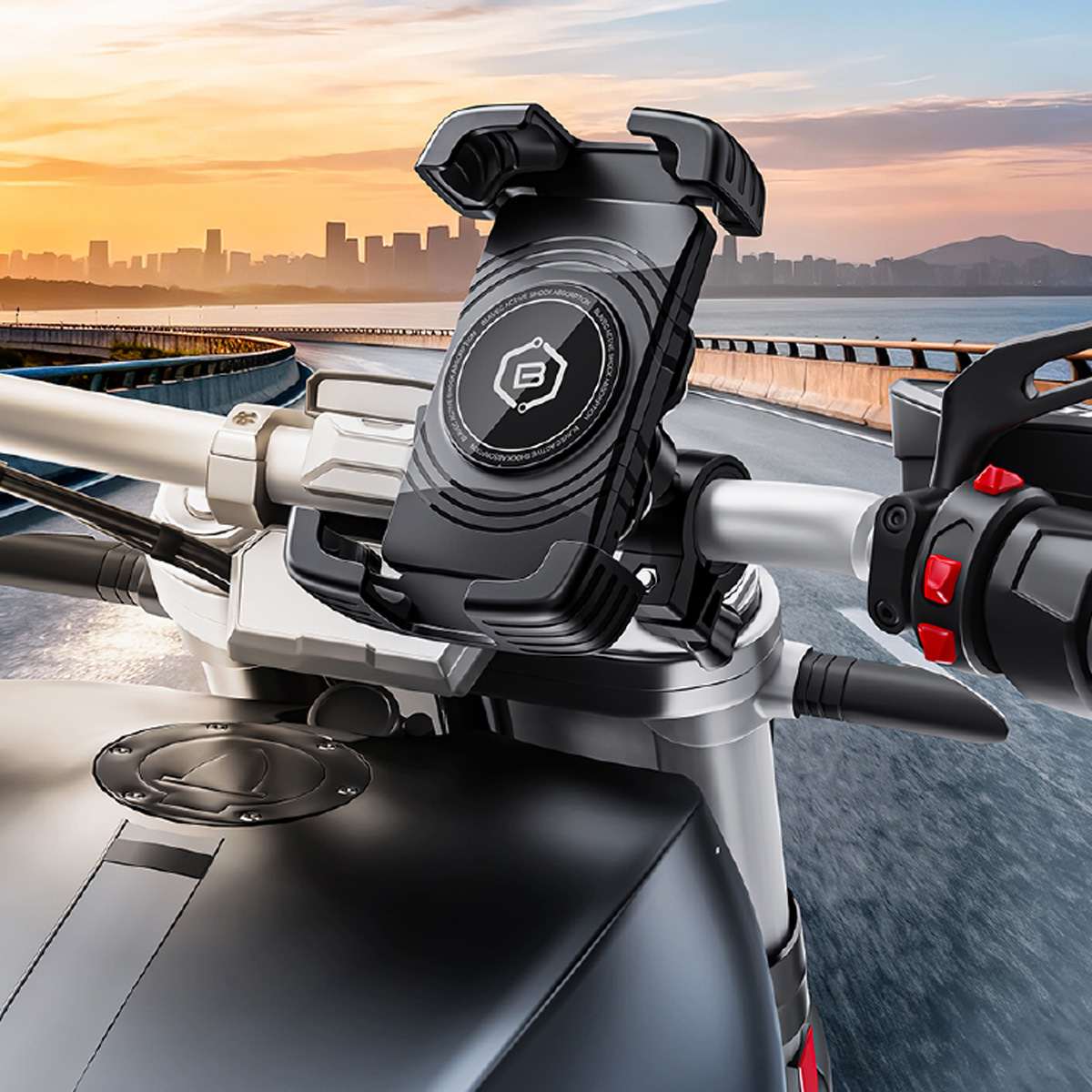 Držák na kolo Blavec  BV-04 Velo  with active shock absorbtion (BV04-SAHB) , barva černá