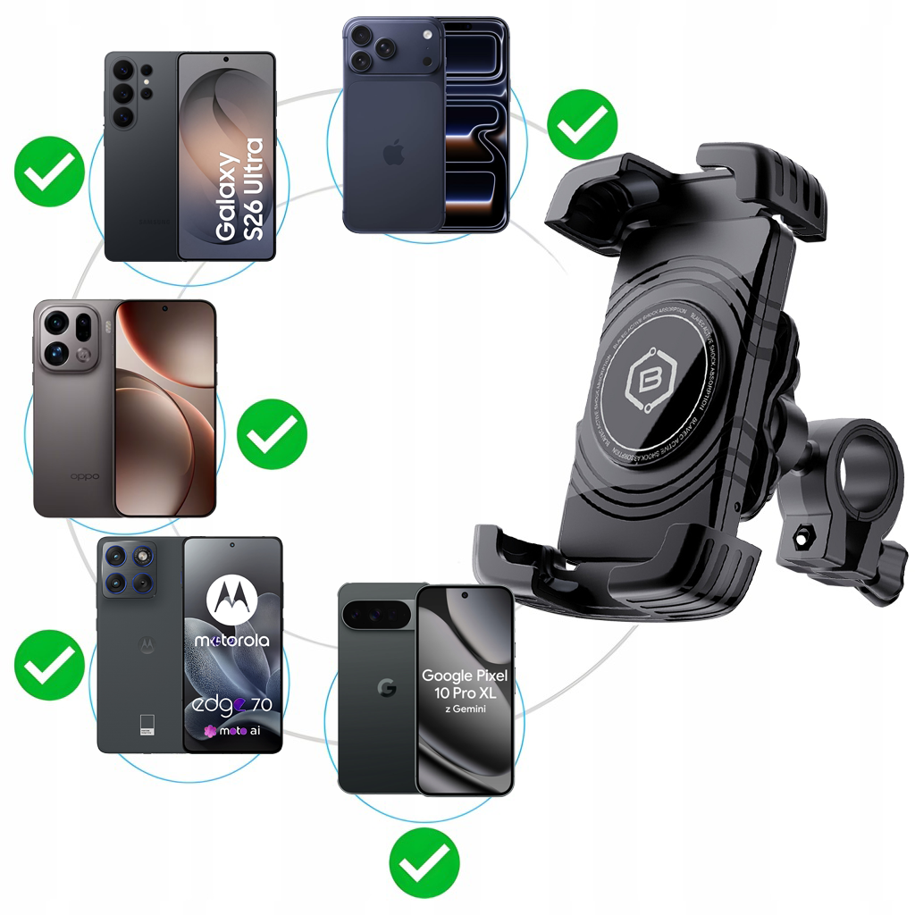 Držák na kolo Blavec  BV-04 Velo  with active shock absorbtion (BV04-SAHB) , barva černá