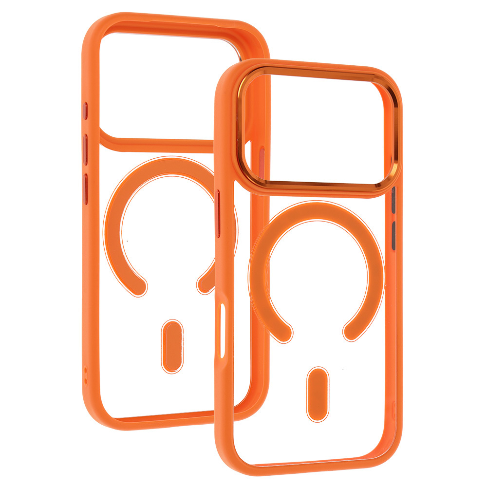 Kryt Metallic Magsafe pro Apple iPhone 17 Pro Max Cosmic , barva oranžová
