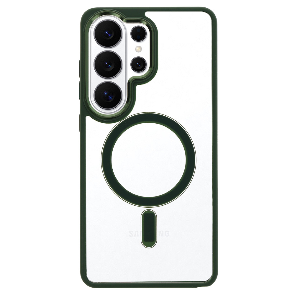 Kryt Metallic Magsafe pro Samsung Galaxy S25 , barva zelená