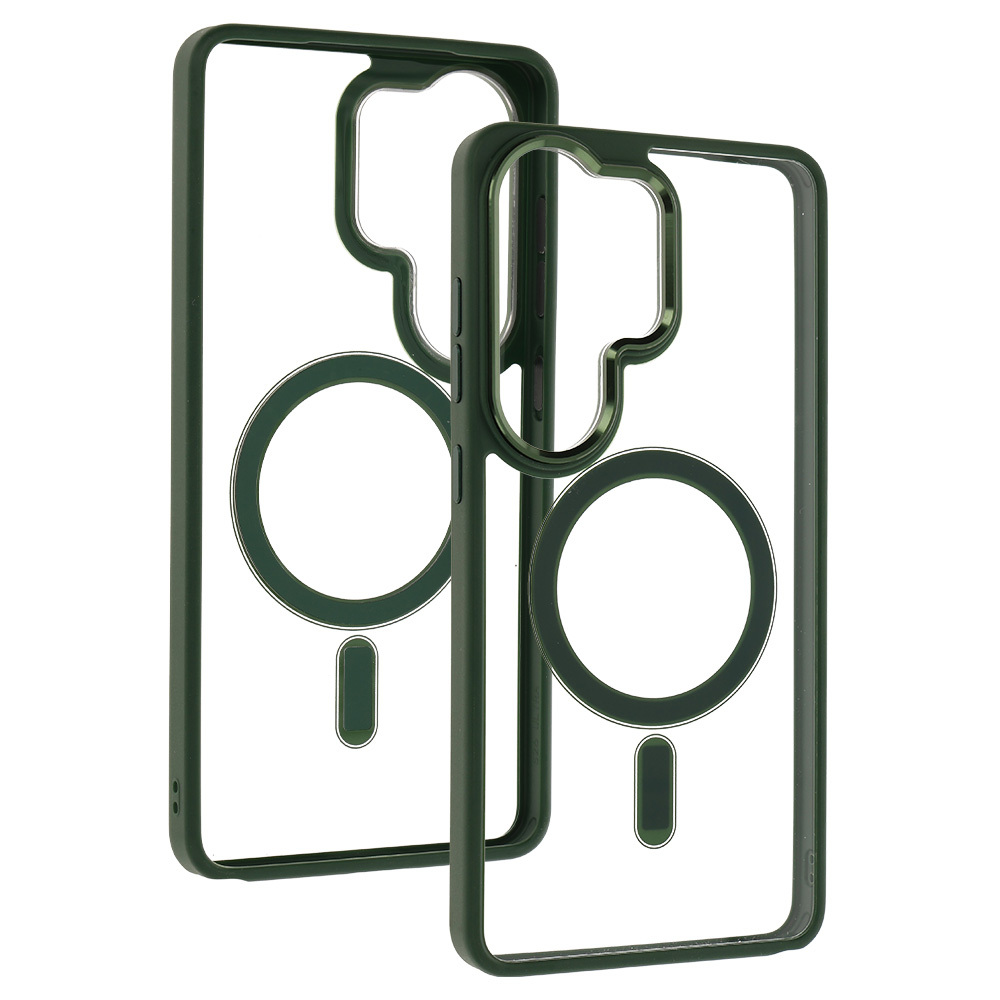 Kryt Metallic Magsafe pro Samsung Galaxy S25 , barva zelená