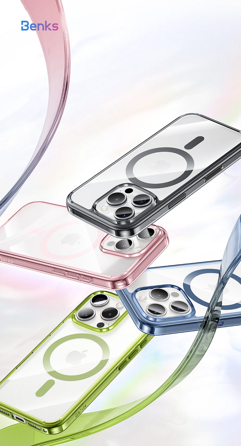 Benks Magnetic Lucent Pro Case for Apple iPhone 16 Pro , barva zelená