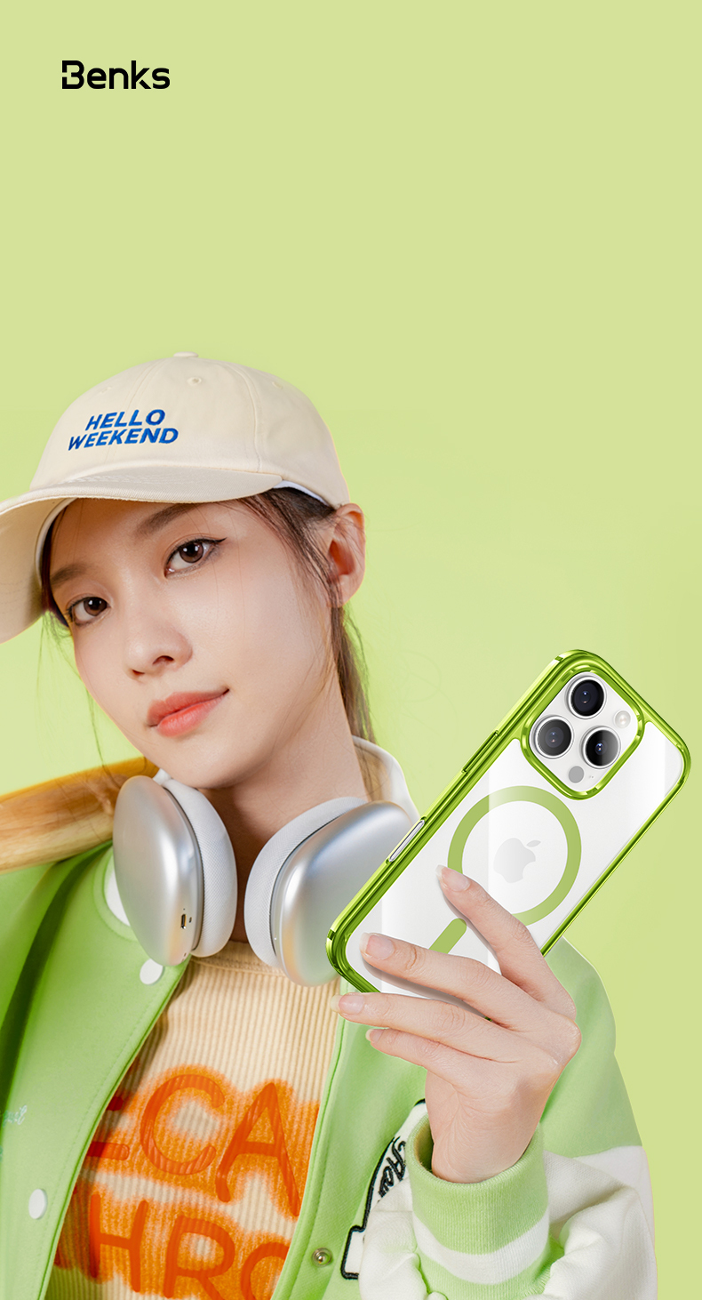 Benks Magnetic Lucent Pro Case for Apple iPhone 16 Pro , barva zelená