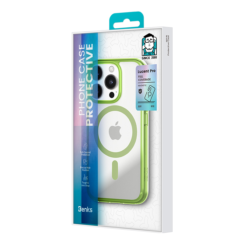 Benks Magnetic Lucent Pro Case for Apple iPhone 16 Pro , barva zelená