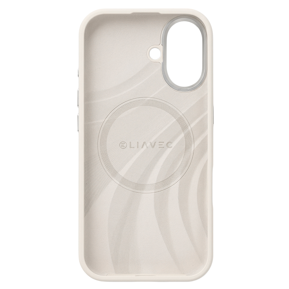 Liavec Silky Case with Metal Camera Frame for Apple iPhone 17 beige