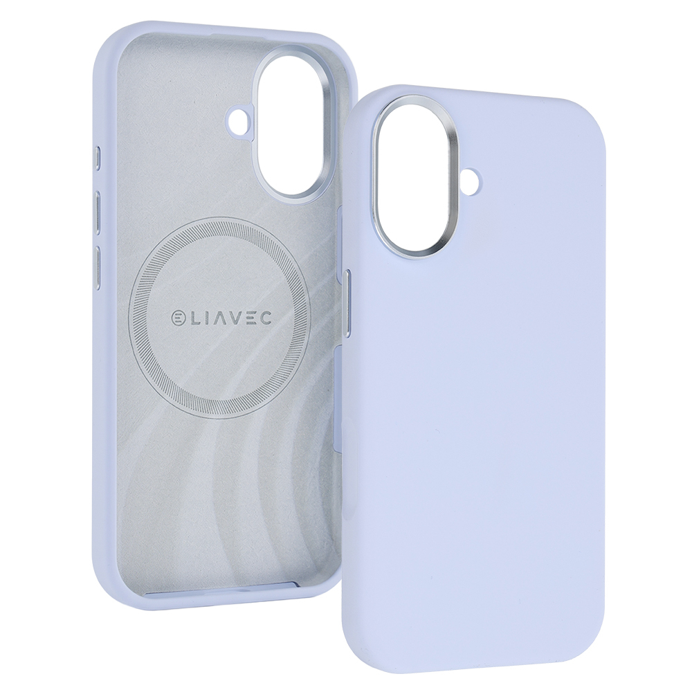 Liavec Silky Case with Metal Camera Frame for Apple iPhone 17 , barva modrá