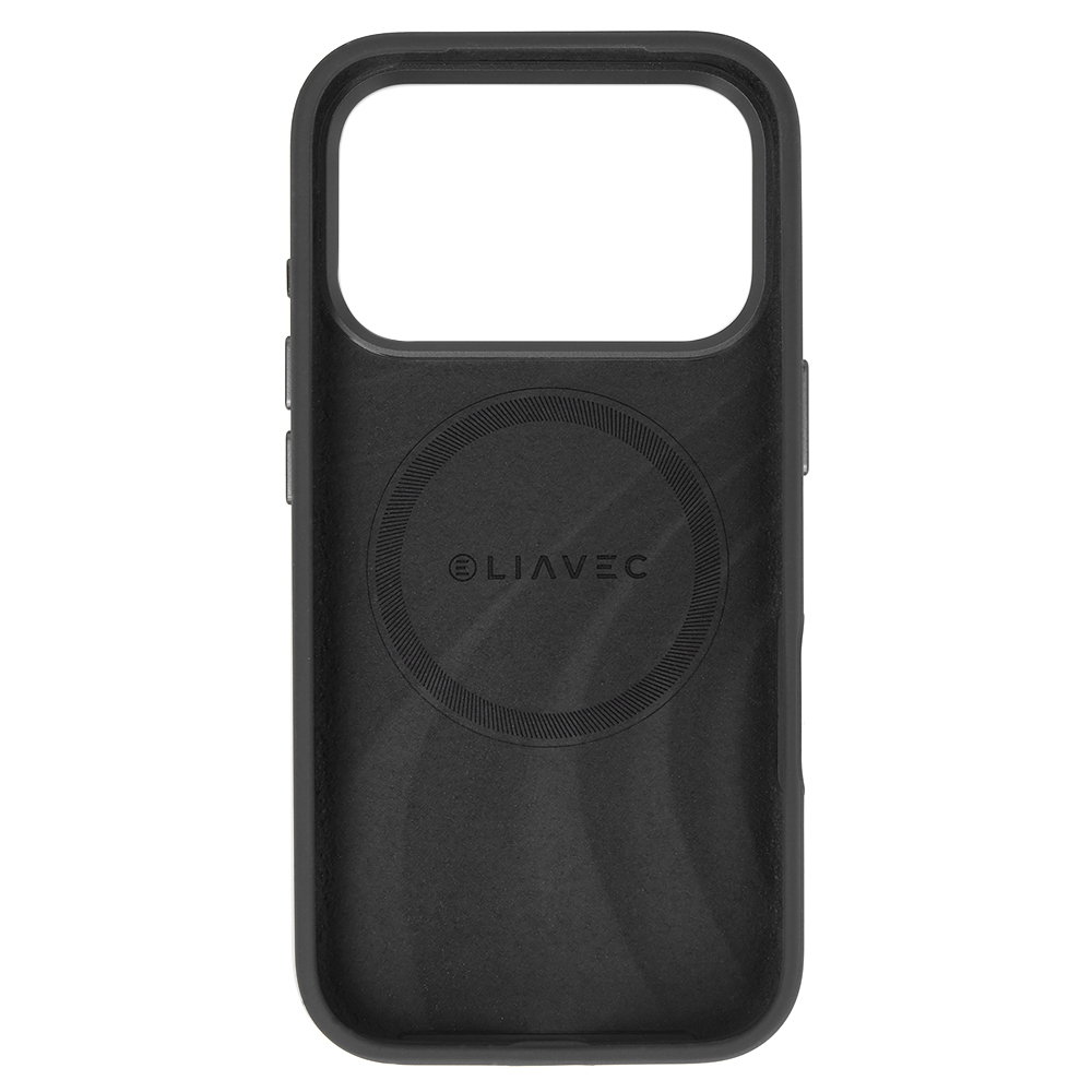 Liavec Silky Case with Metal Camera Frame for Apple iPhone 17 Pro , barva černá