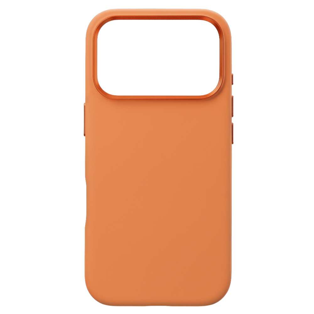 Liavec Silky Case with Metal Camera Frame for Apple iPhone 17 Pro orange