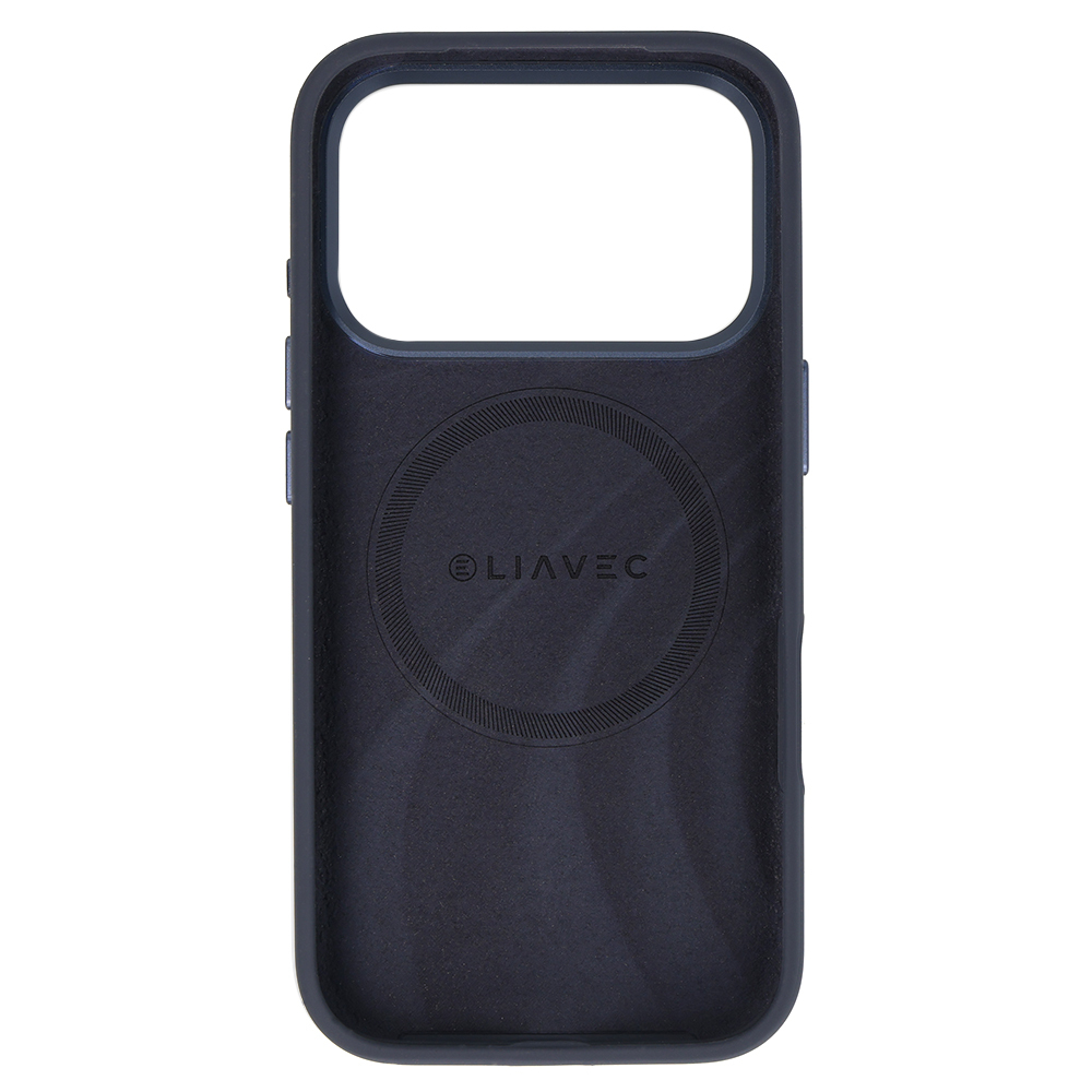 Liavec Silky Case with Metal Camera Frame for Apple iPhone 17 Pro , barva modrá