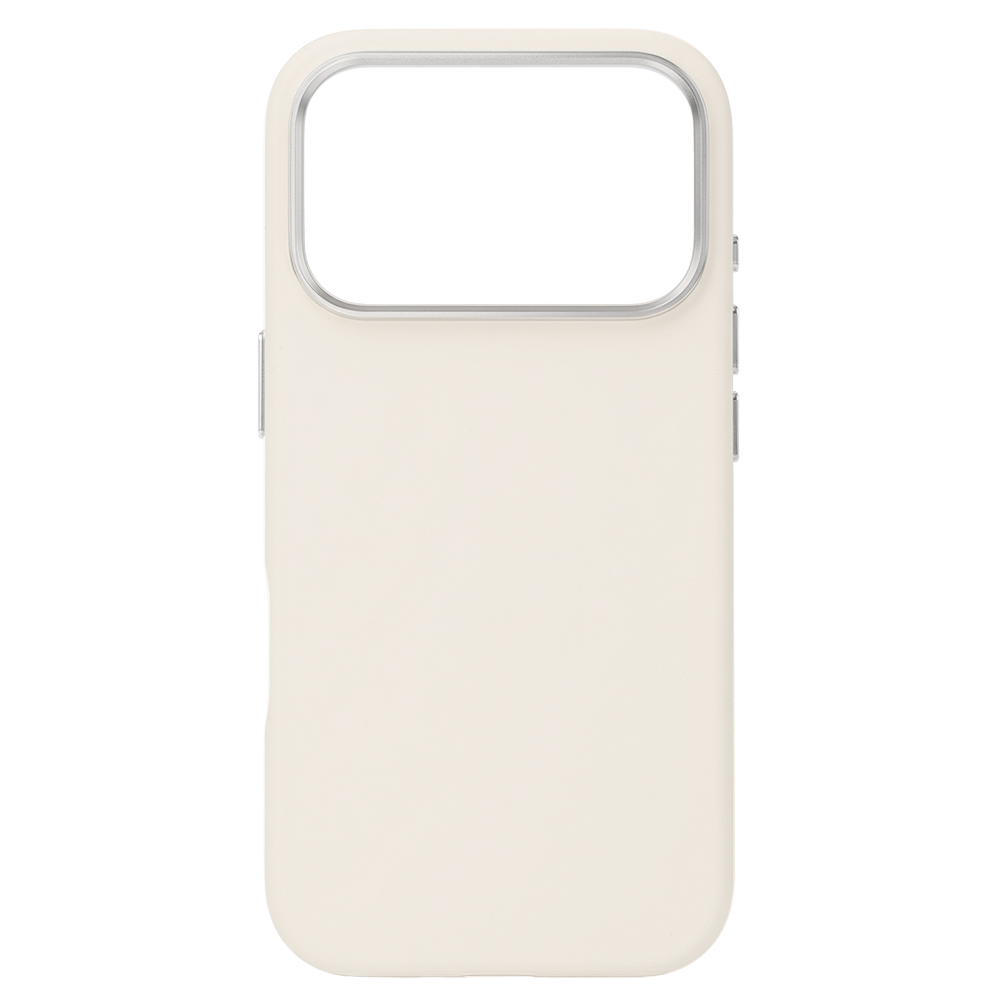 Liavec Silky Case with Metal Camera Frame for Apple iPhone 17 Pro Max beige