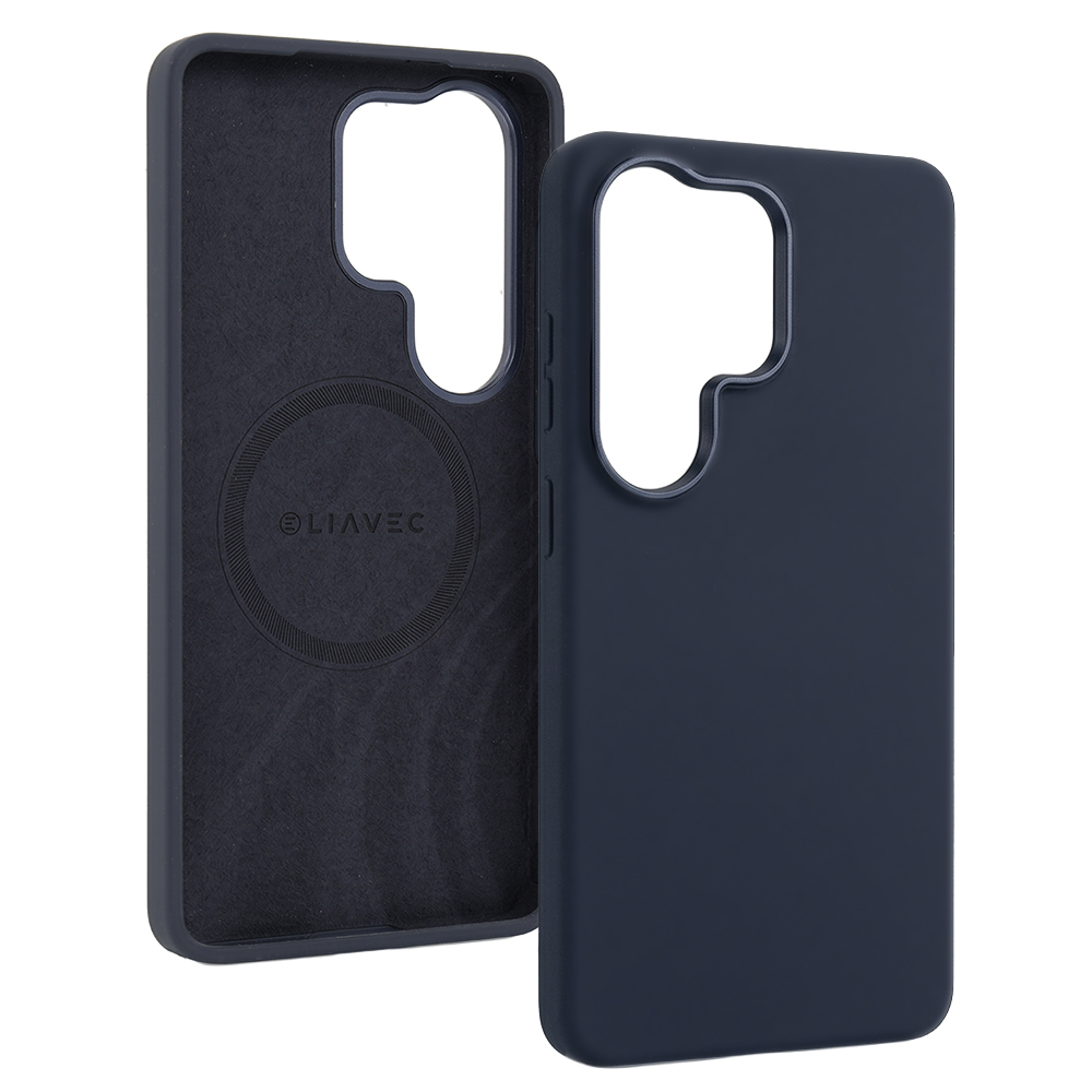 Liavec Silky Case with Metal Camera Frame for Samsung Galaxy S26 Ultra , barva modrá