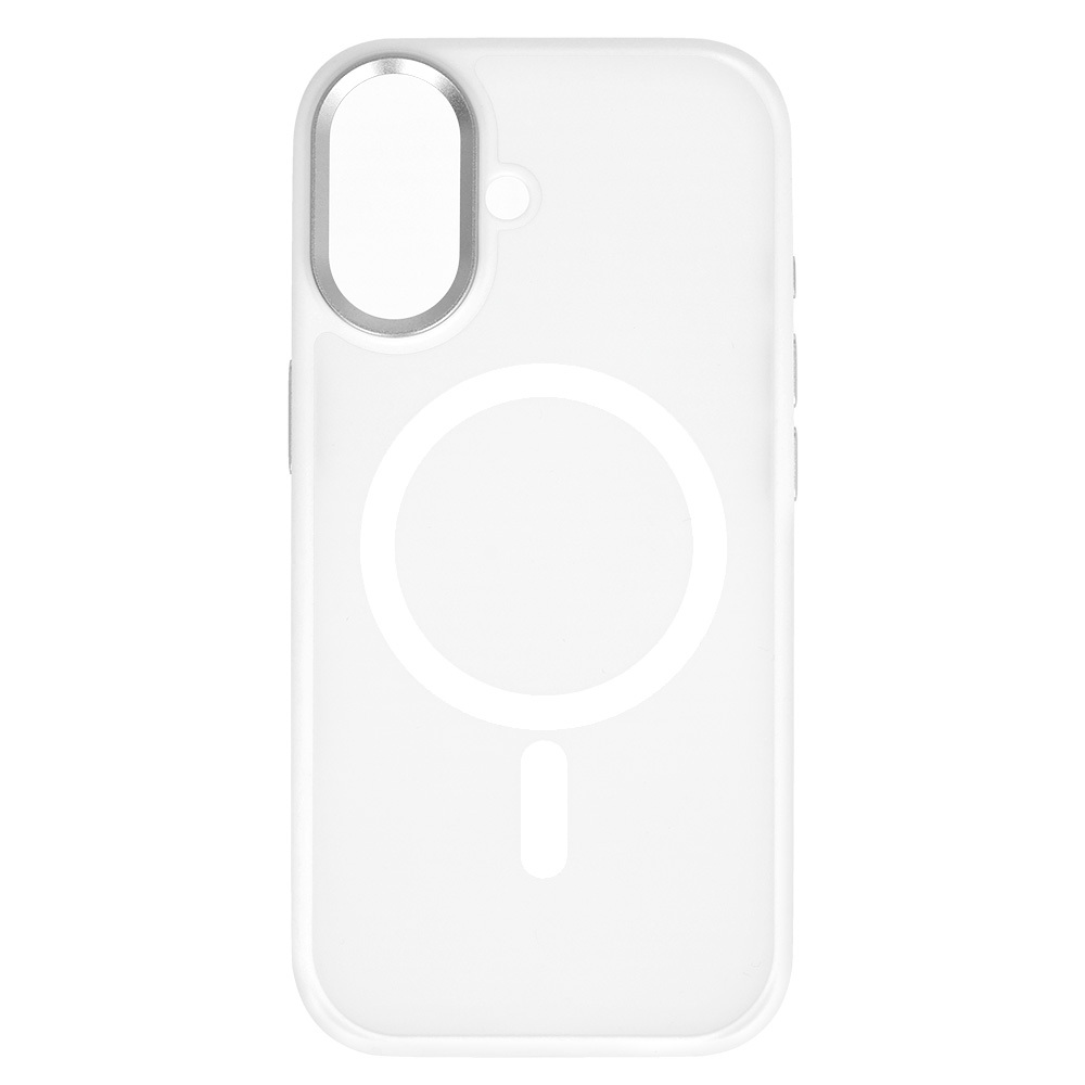 Liavec Cloudy Case with Metal Camera Frame for Apple iPhone 17 , barva bílá (Camera Control Button)