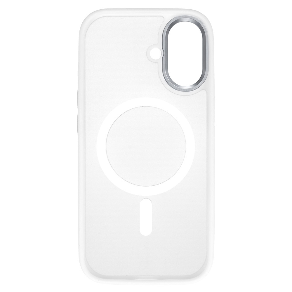 Liavec Cloudy Case with Metal Camera Frame for Apple iPhone 17 , barva bílá (Camera Control Button)