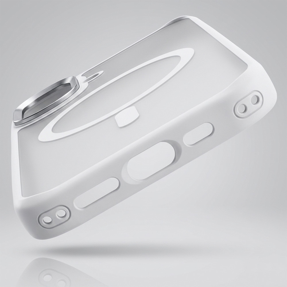 Liavec Cloudy Case with Metal Camera Frame for Apple iPhone 17 , barva bílá (Camera Control Button)