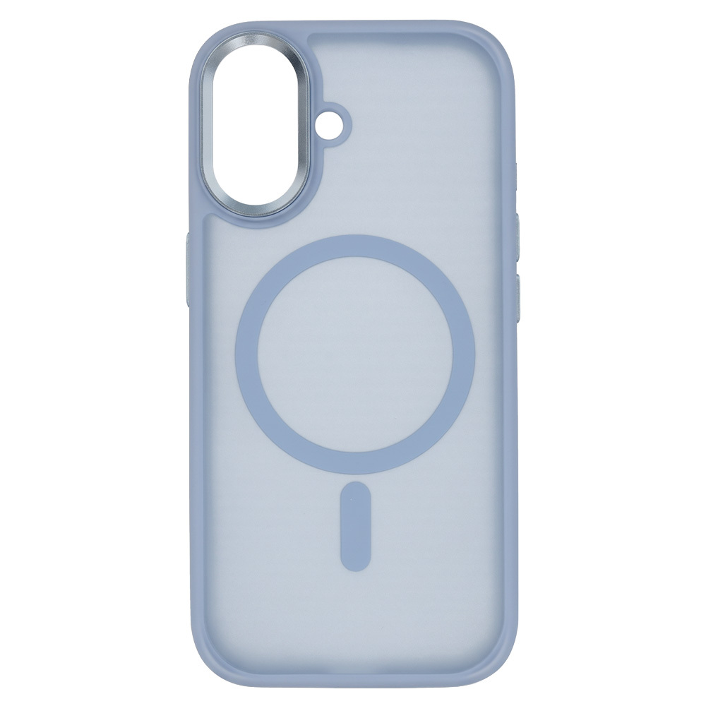 Liavec Cloudy Case with Metal Camera Frame for Apple iPhone 17 , barva modrá (Camera Control Button)
