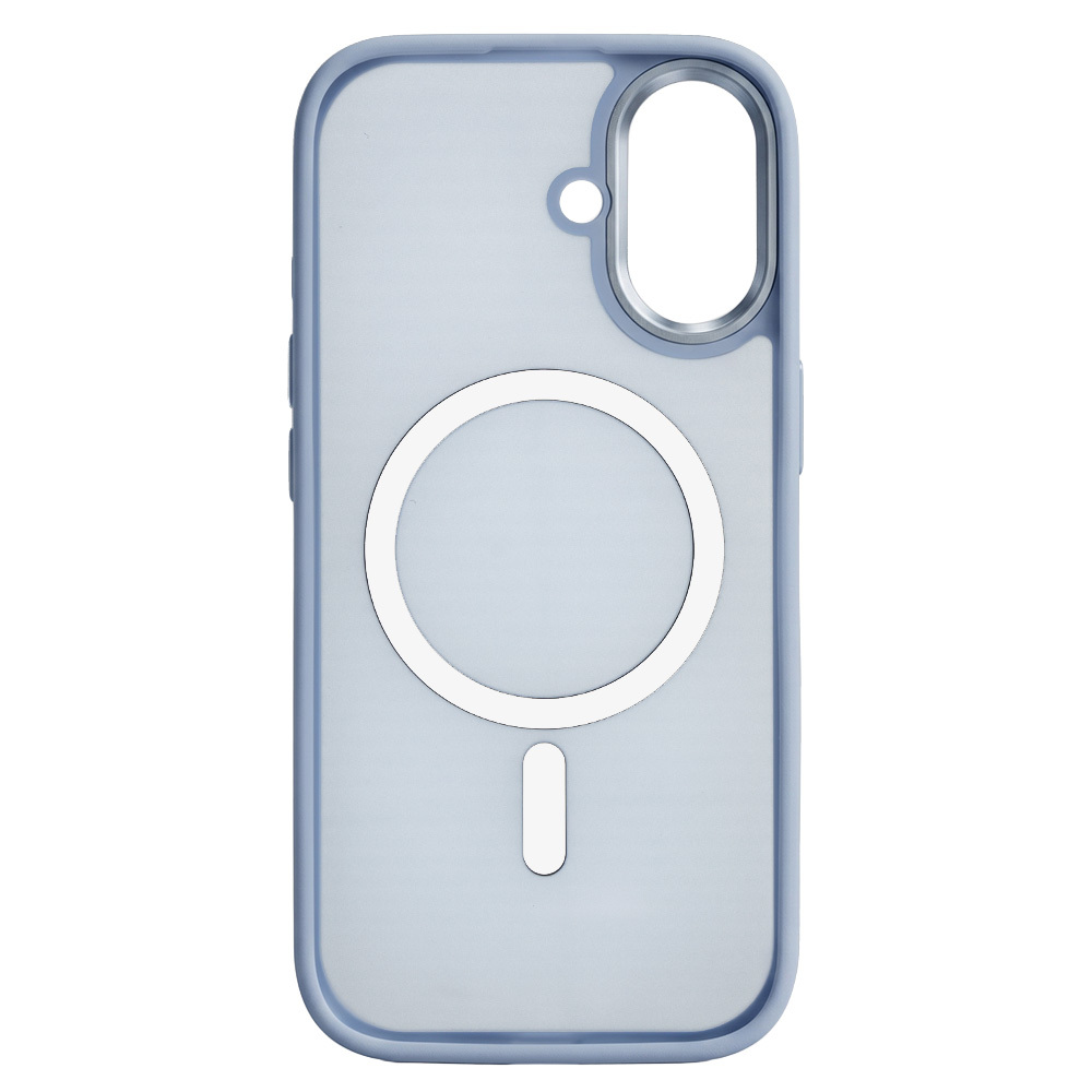 Liavec Cloudy Case with Metal Camera Frame for Apple iPhone 17 , barva modrá (Camera Control Button)