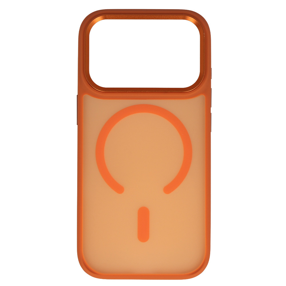Liavec Cloudy Case with Metal Camera Frame for Apple iPhone 17 Pro Max orange (Camera Control Button)