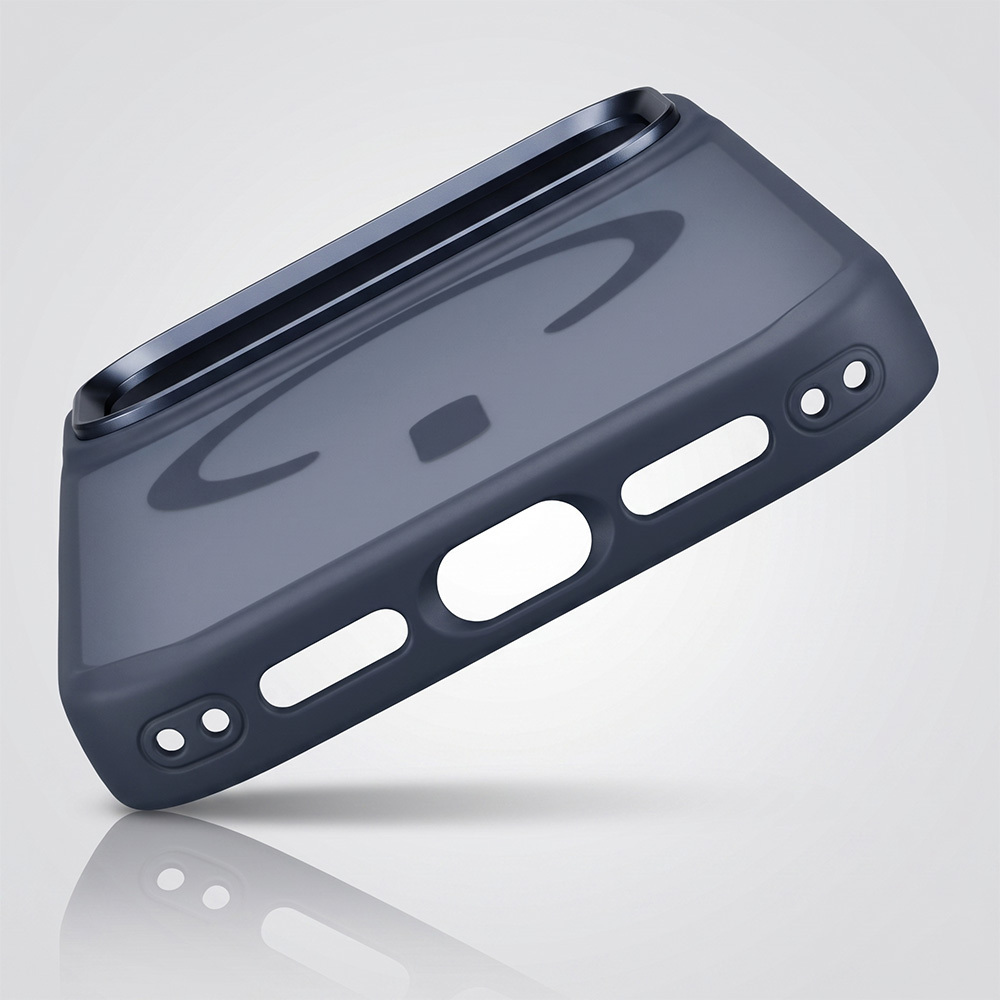 Liavec Cloudy Case with Metal Camera Frame for Apple iPhone 17 Pro Max , barva modrá (Camera Control Button)