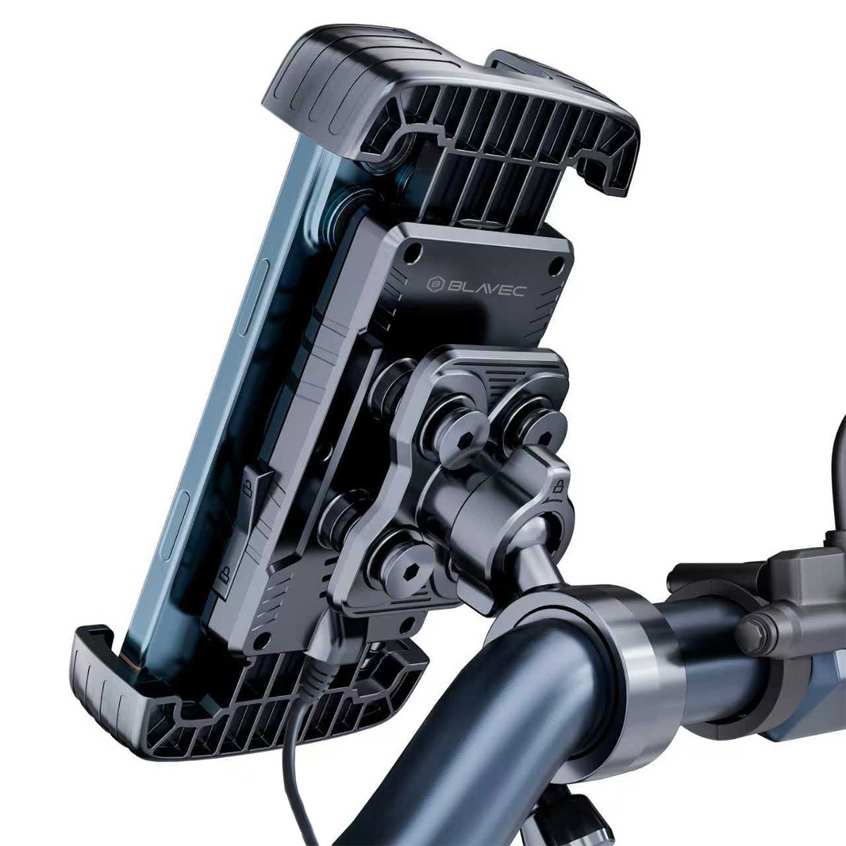 Držák na kolo Blavec  BVC-01 Velo  with induction charging and shock absorbtion (BVC01-ICSAHB) , barva černá