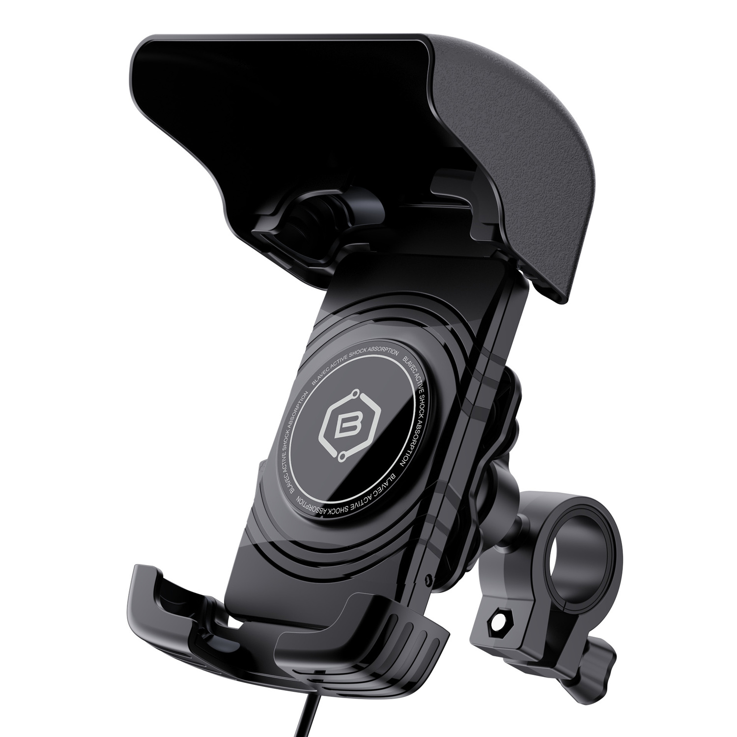 Držák na kolo Blavec  BVC-01 Velo  with induction charging and shock absorbtion (BVC01-ICSAHB) , barva černá