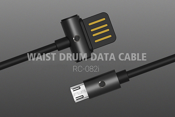 REMAX Kabel Waist Drum RC-082m - USB na Micro USB - Czarny